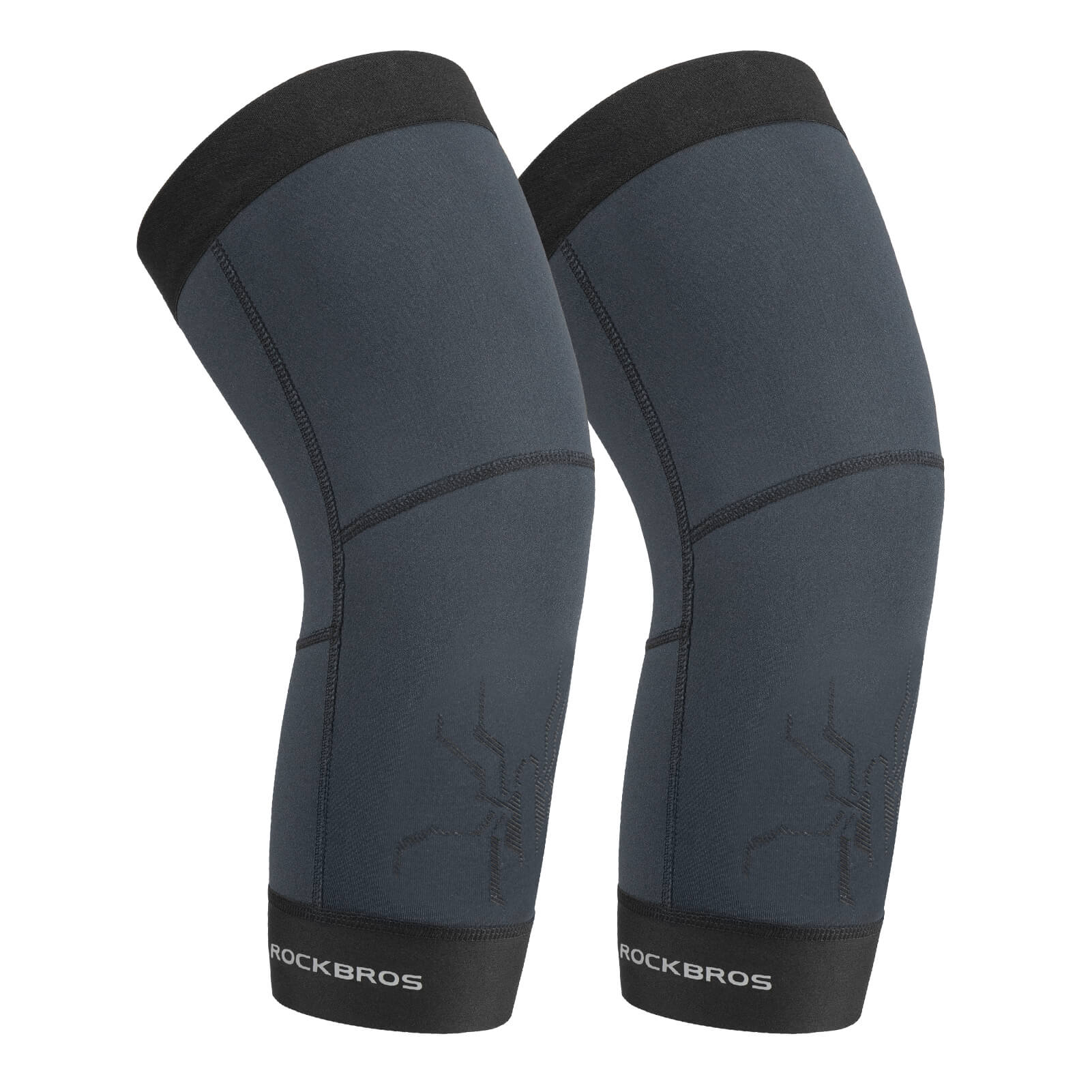 ROCKBROS Thermal Knee Warmers for cycling, running, hiking, and outdoor sports
#Color_Blue Black