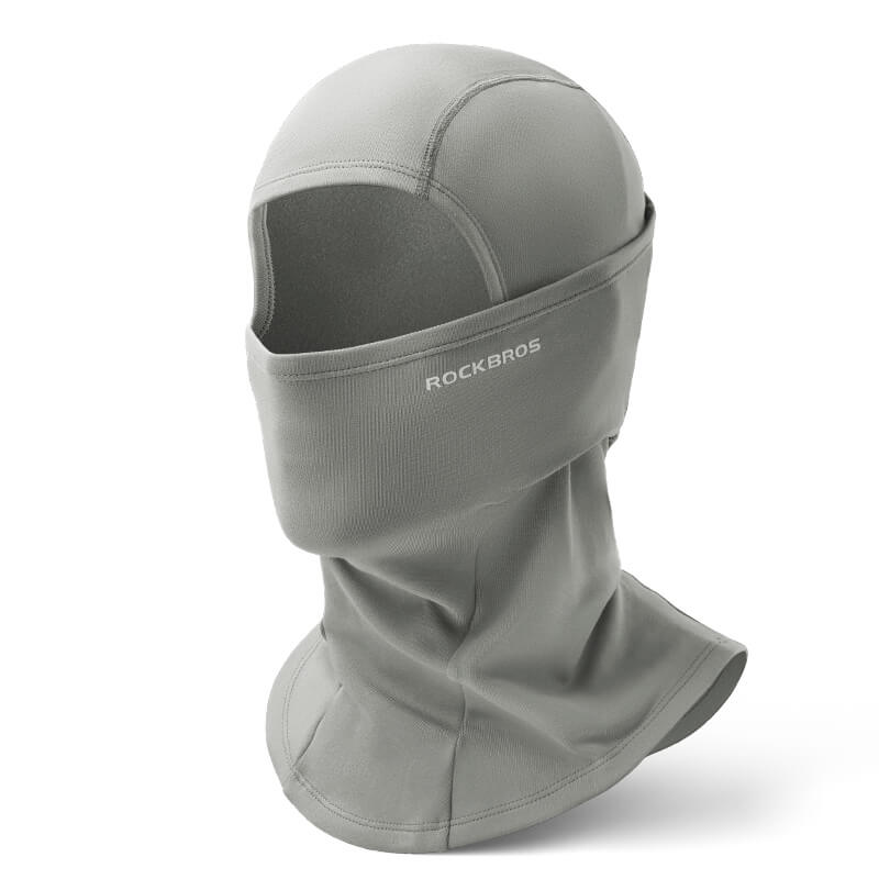 ROCKBROS grey thermal windproof balaclava ski mask for winter cycling and outdoor sports
#Color_Gray