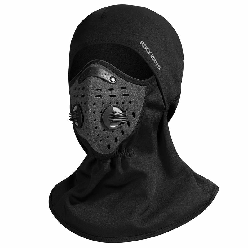 ROCKBROS Thermal Winter Balaclava with Integrated Breathing Mask and Filter for Cold Weather Protection