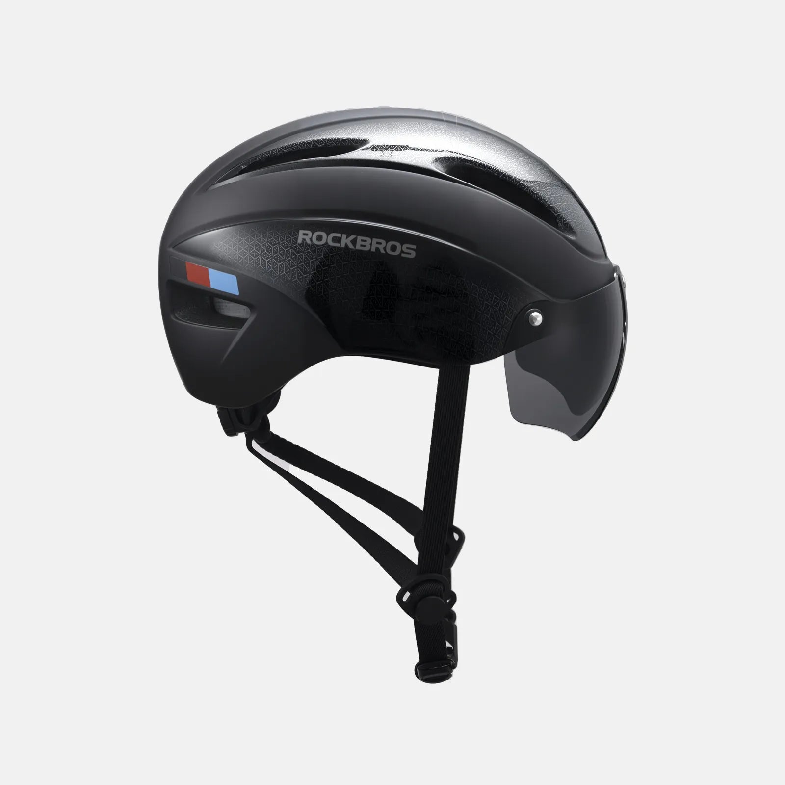 ROCKBROS Trussier cycling helmet with magnetic goggles for road and mountain biking
#Color_Black