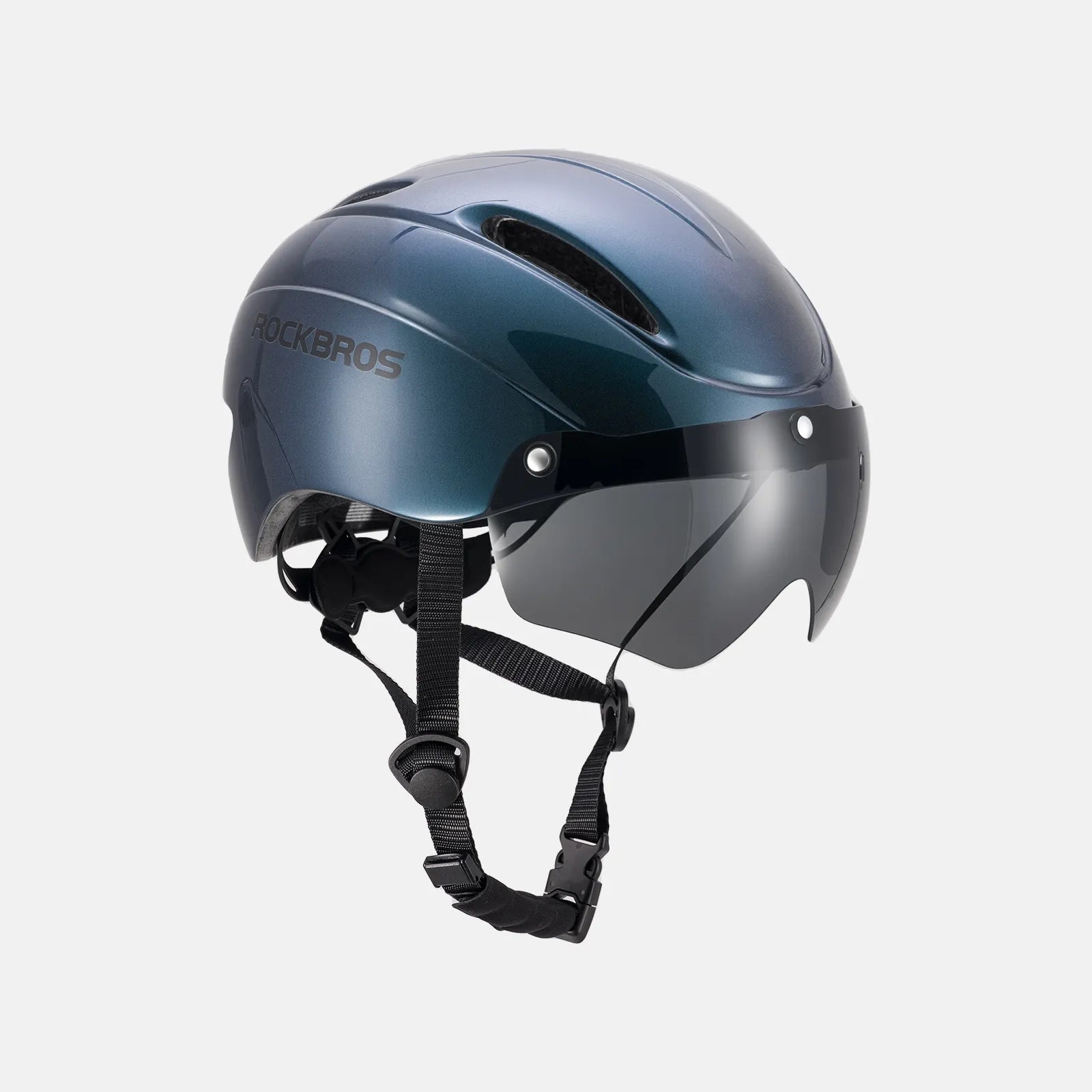 ROCKBROS Trussier cycling helmet with magnetic goggles for road and mountain biking
#Color_Blue
