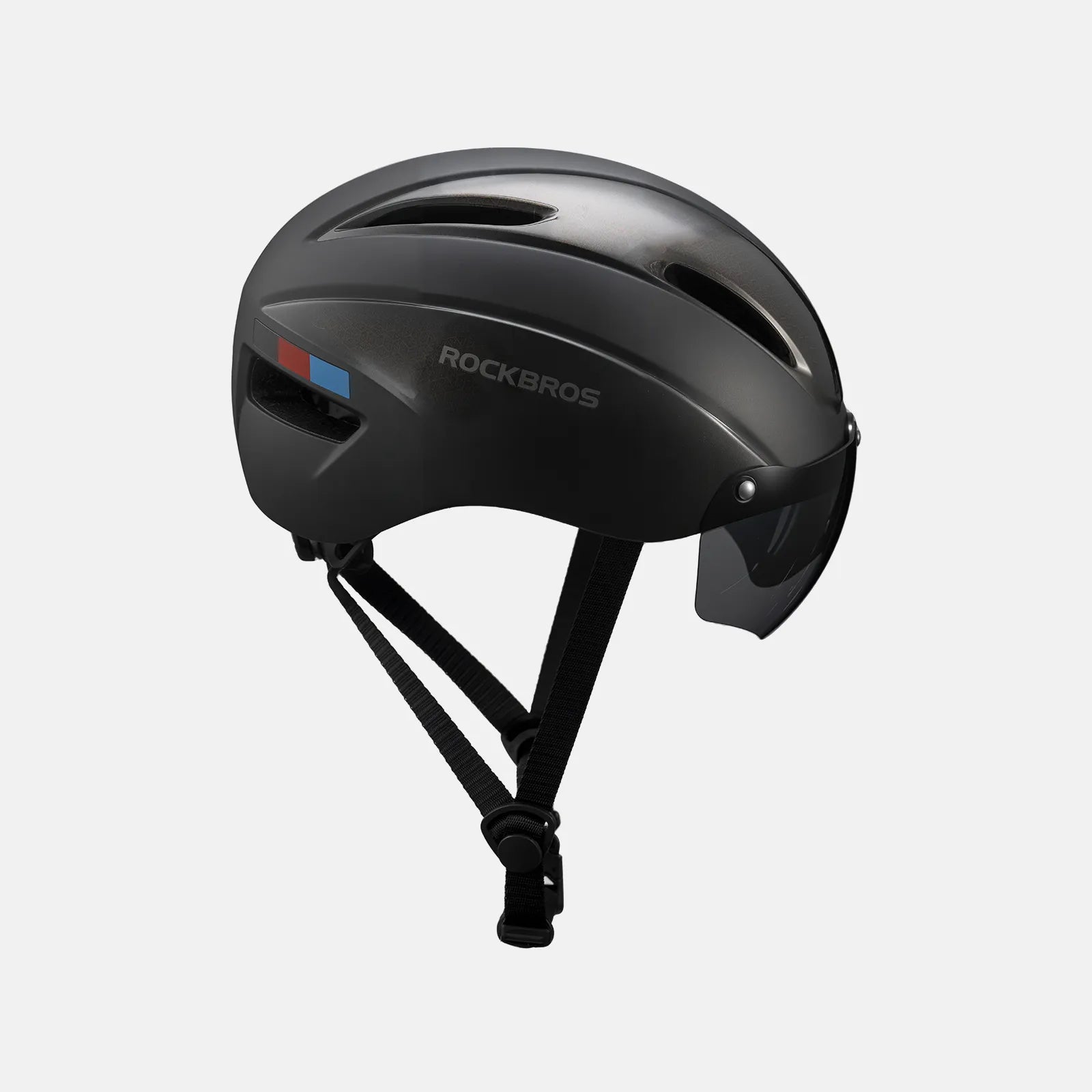 ROCKBROS Trussier cycling helmet with magnetic goggles for road and mountain biking
#Color_Titanium