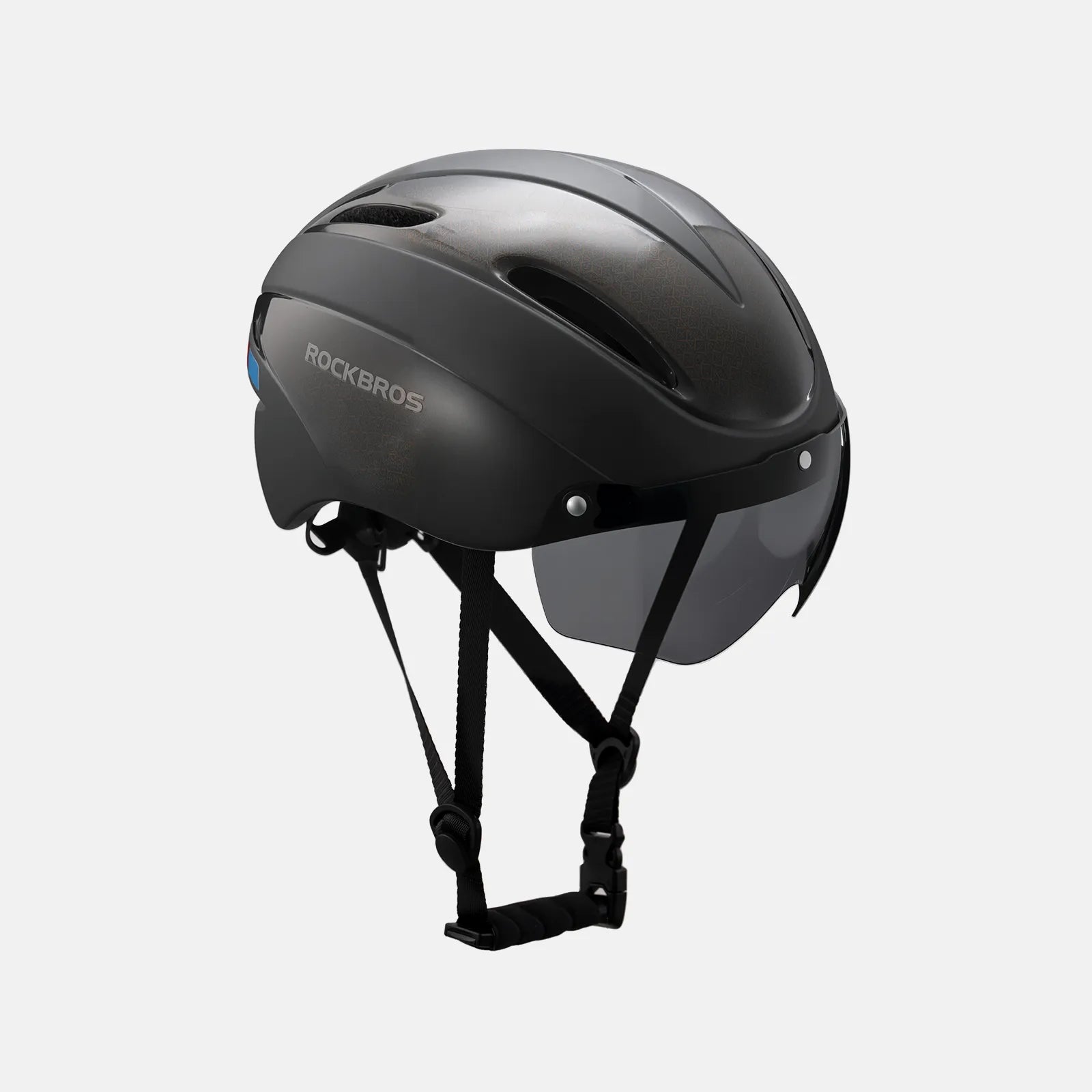 ROCKBROS Trussier cycling helmet with magnetic goggles for road and mountain biking
#Color_Titanium