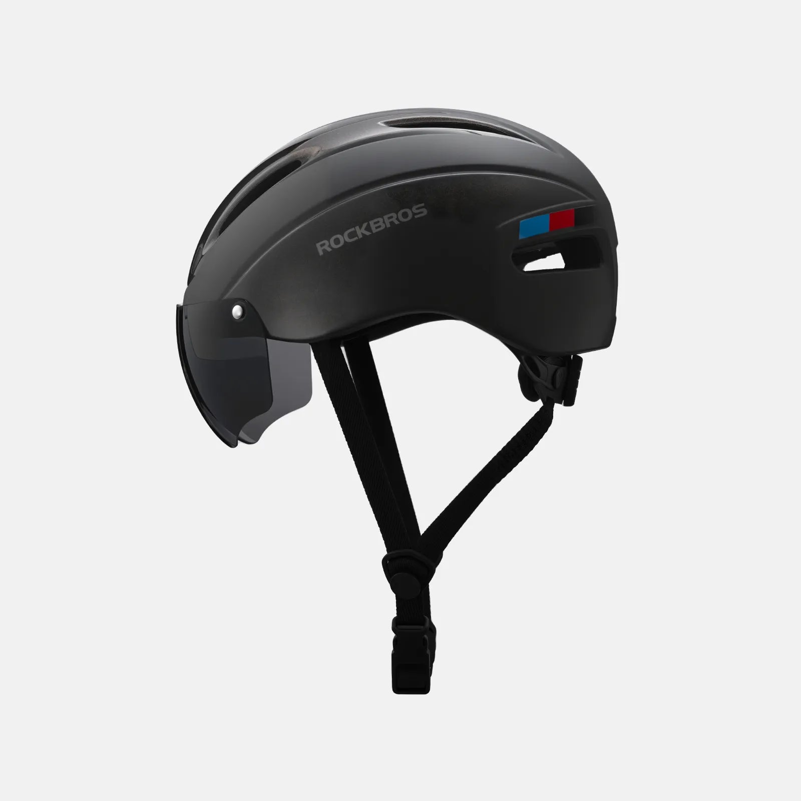 ROCKBROS Trussier cycling helmet with magnetic goggles for road and mountain biking
#Color_Titanium