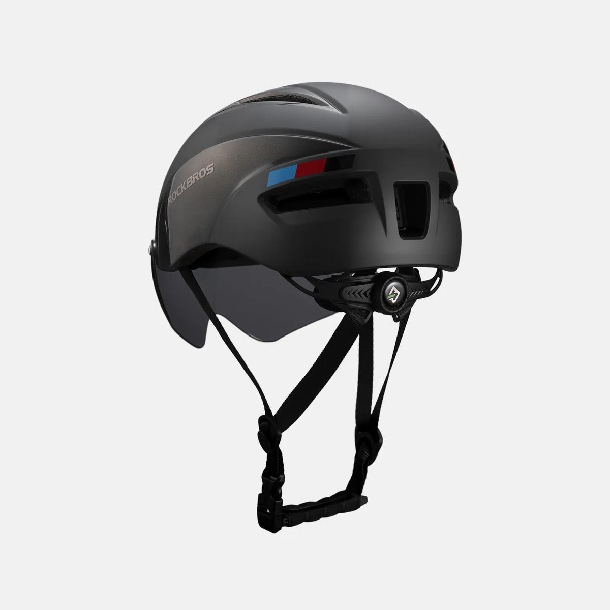 ROCKBROS Trussier cycling helmet with magnetic goggles for road and mountain biking
#Color_Titanium