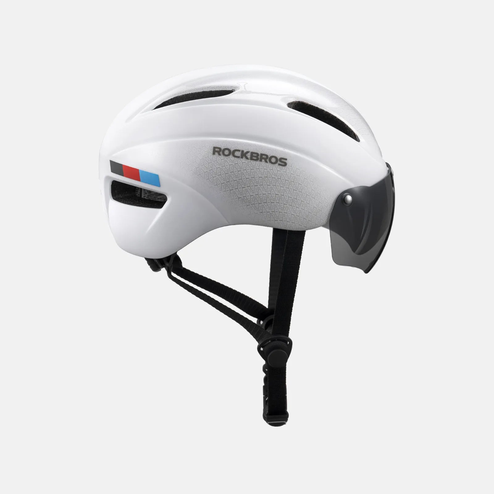 ROCKBROS Trussier cycling helmet with magnetic goggles for road and mountain biking
#Color_White