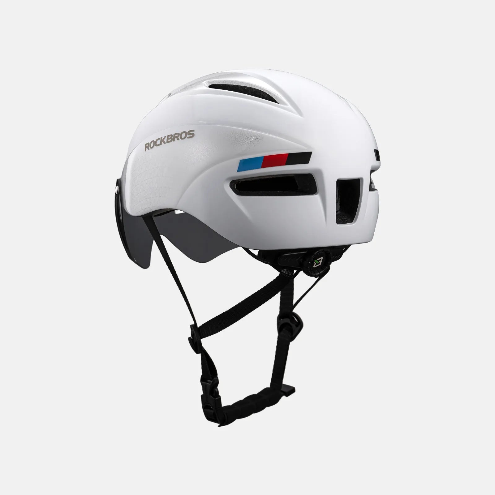 ROCKBROS Trussier cycling helmet with magnetic goggles for road and mountain biking
#Color_White