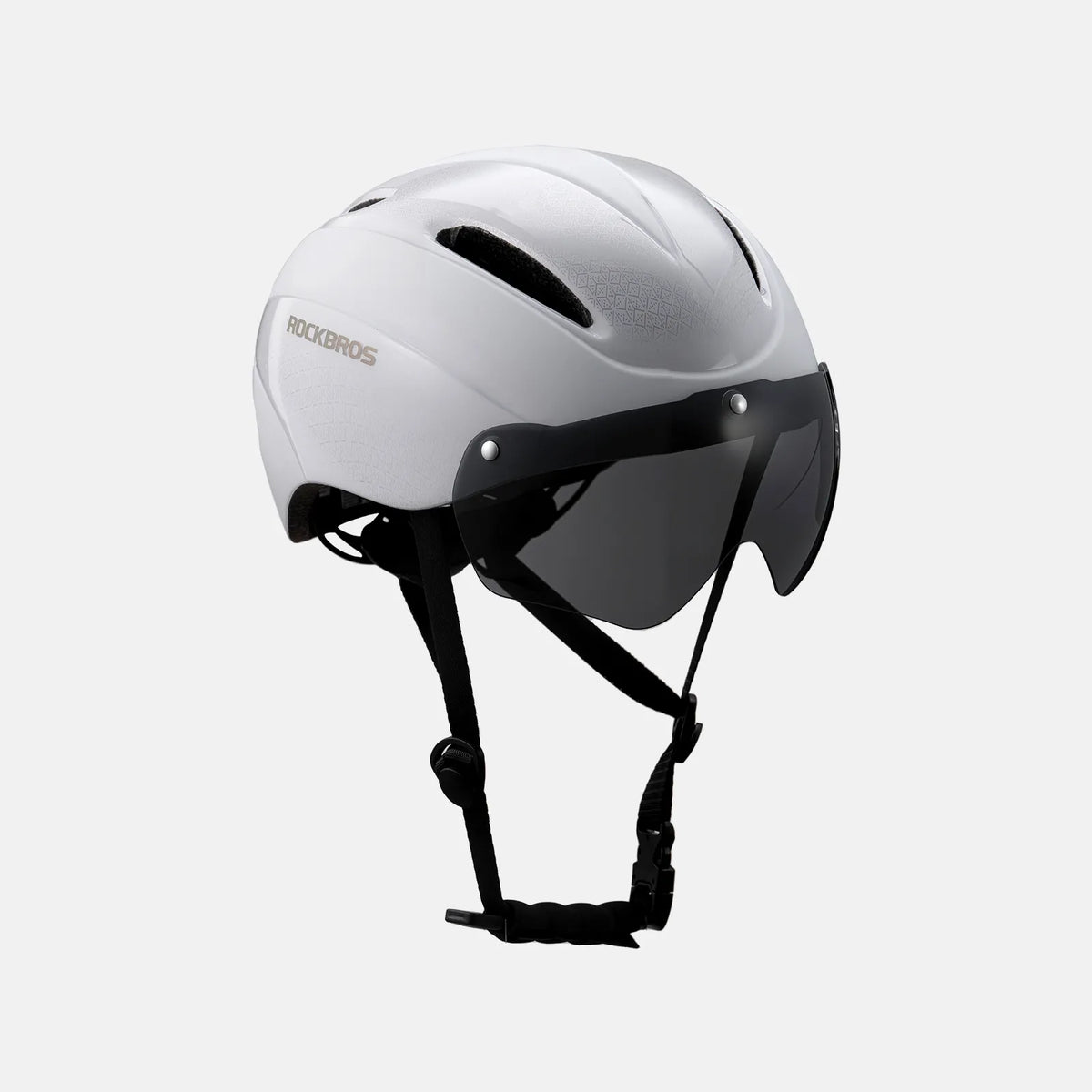 ROCKBROS Trussier cycling helmet with magnetic goggles for road and mountain biking
#Color_White