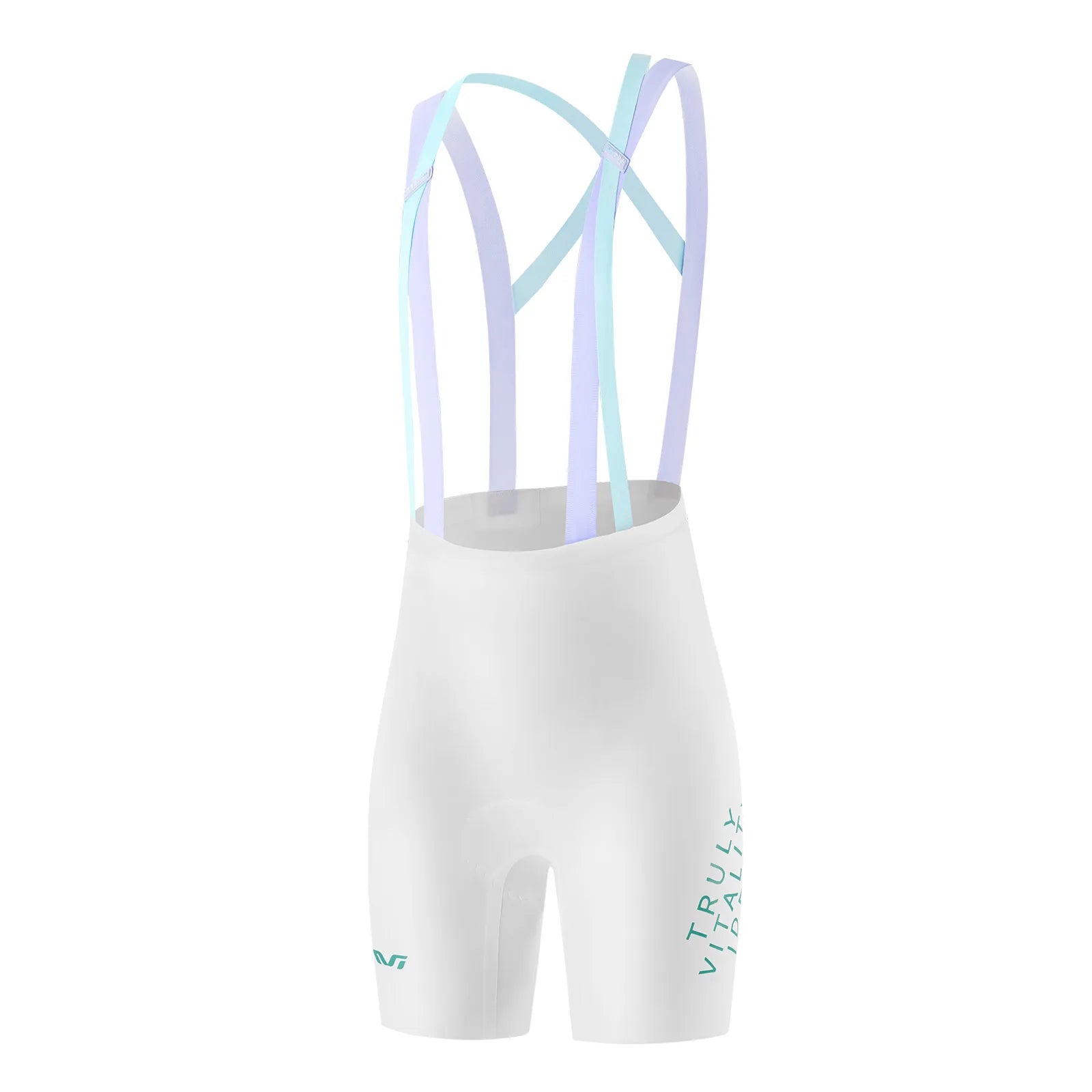 ROCKBROS TVI one-piece cycling bib shorts with ergonomic padding and seamless fit for long-distance road cycling
#Color_White