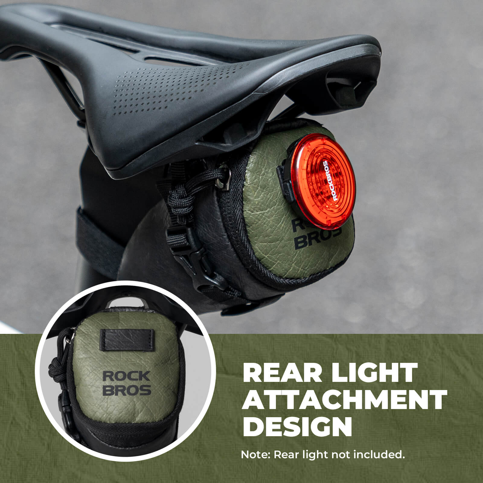 ROCKBROS Tyvek bike saddle bag 0.2L lightweight storage