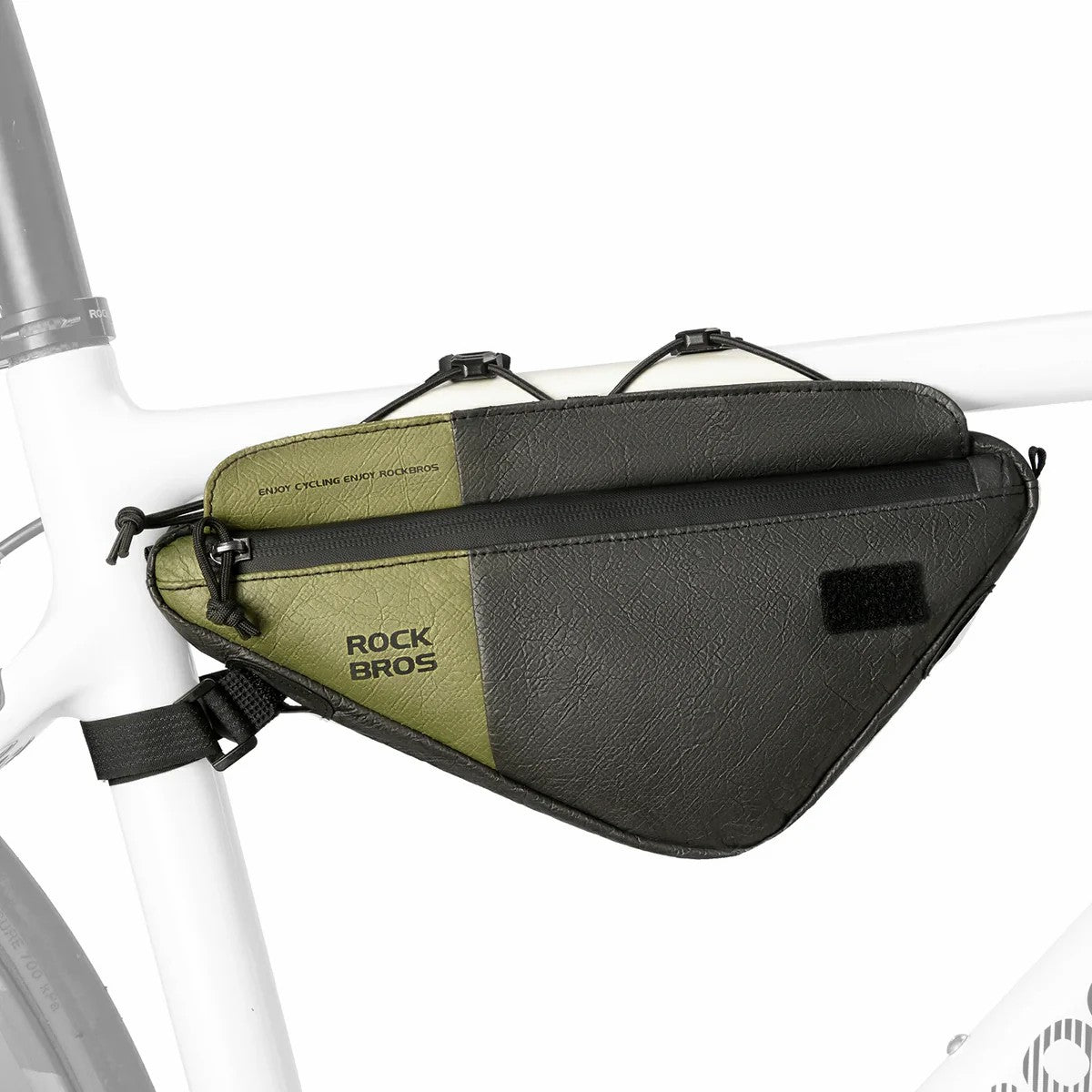 ROCKBROS Tyvek® Triangle Bike Frame Bag with Shoulder Strap, 0.7L, lightweight, water-resistant