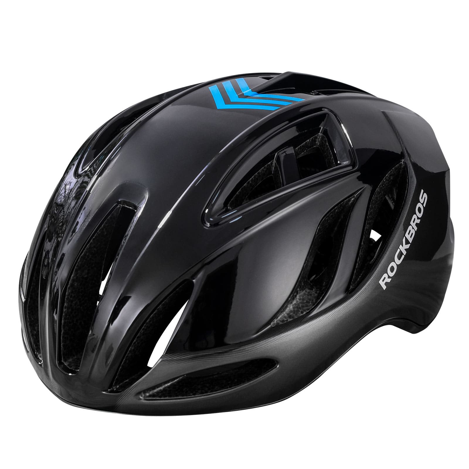 ROCKBROS Ultra-Light In-Mold Impact Protection Bicycle Safety Helmet with Ventilation for Road Cycling
#Color_Black Titanium Gloss