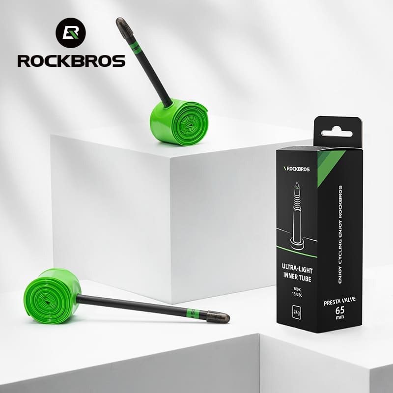 ROCKBROS Ultra-Light 24g TPU Puncture-Resistant Inner Tube 700x18/28C for Road Cycling