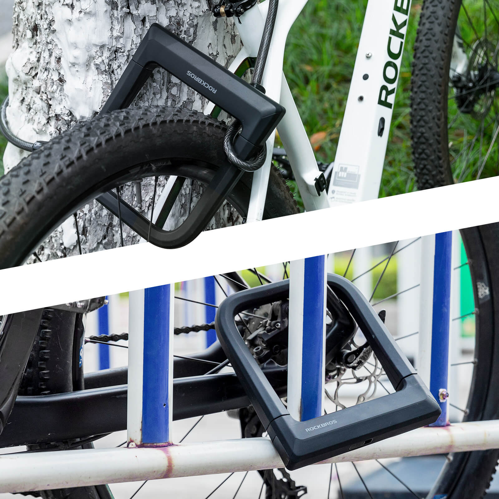 Weather-resistant and thickened silicone bike lock for maximum security and durability