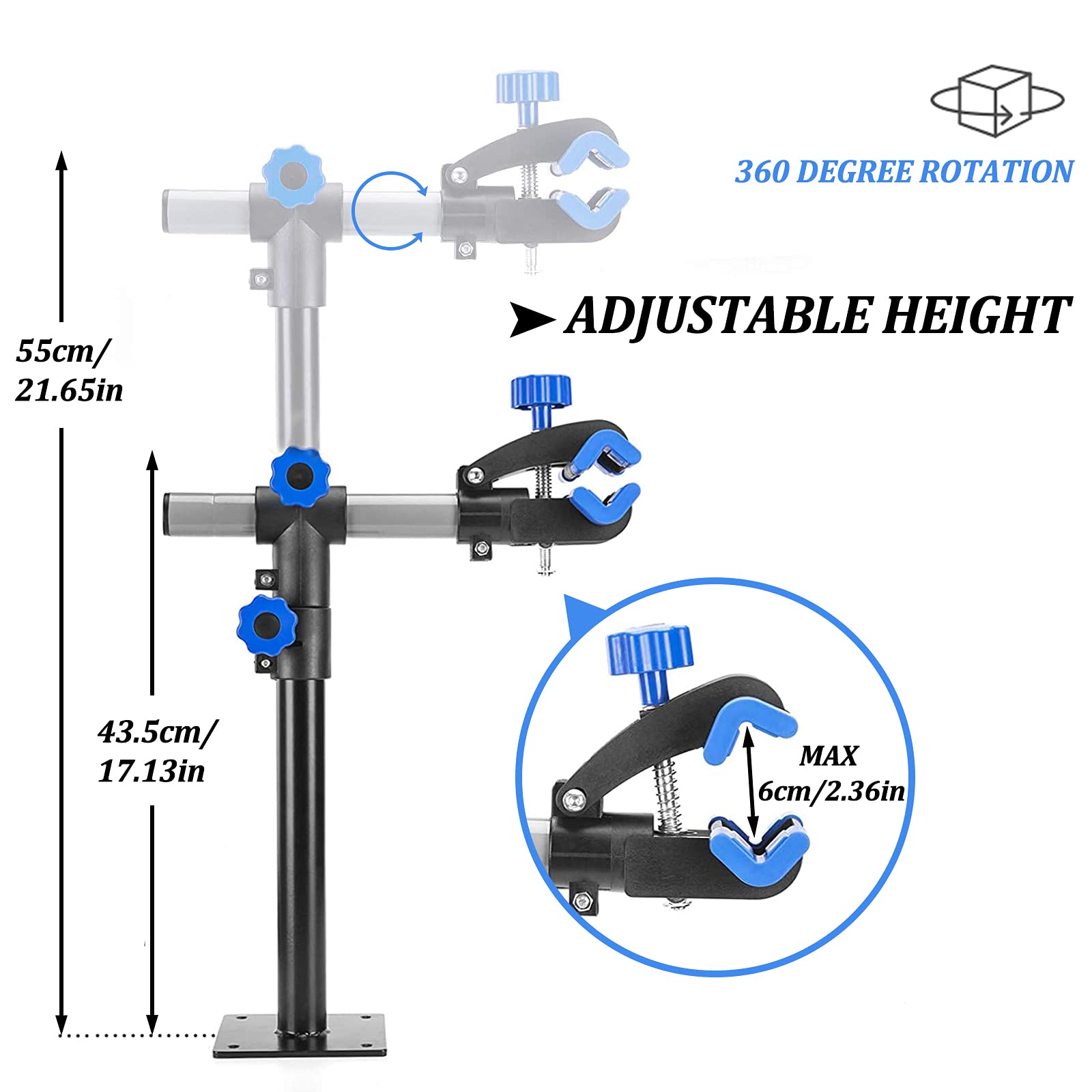 ROCKBROS wall mounted bike repair stand with foldable design