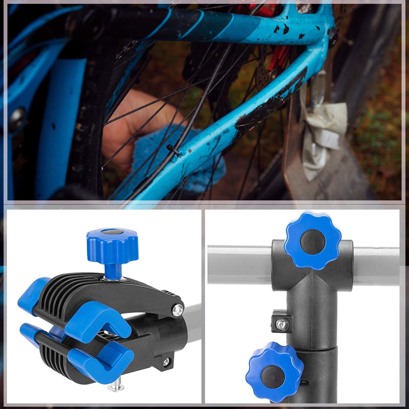 ROCKBROS wall mounted bike repair stand with foldable design