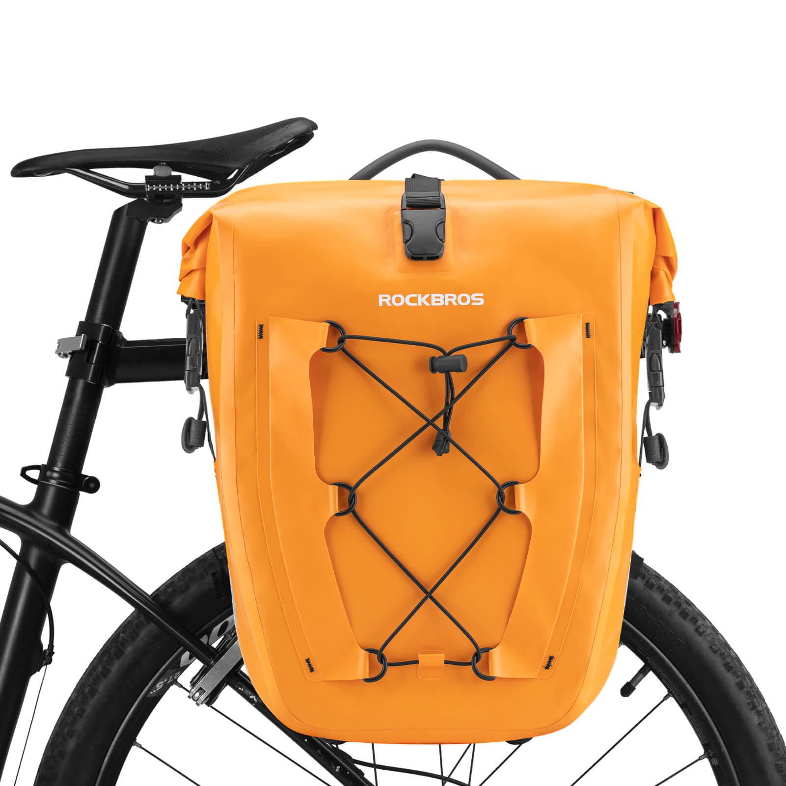 ROCKBROS waterproof cycling pannier bag with reflective logo
#Color_Orange