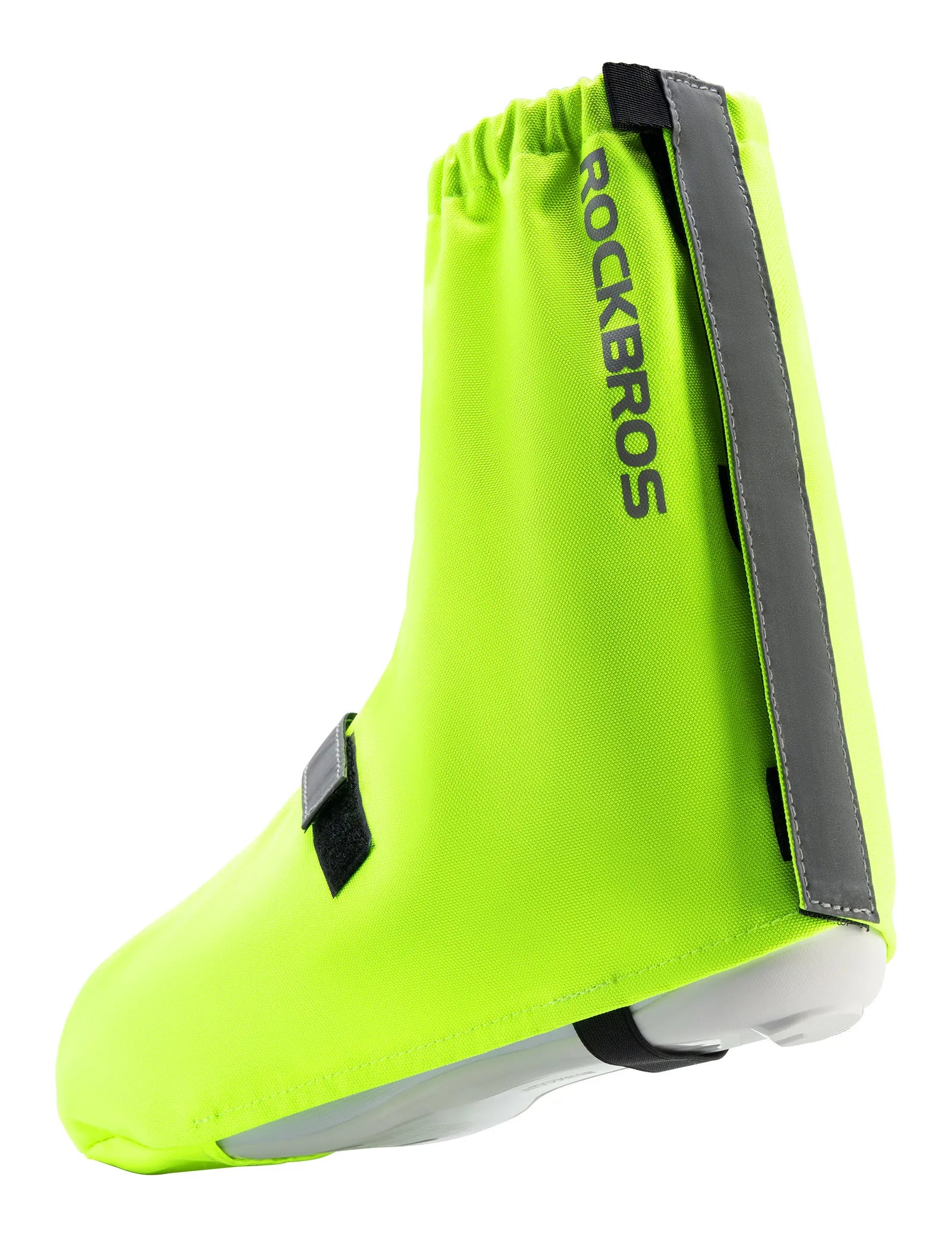 ROCKBROS waterproof cycling shoe covers for rain, snow, and wind protection
#Color_Fluorescent Green