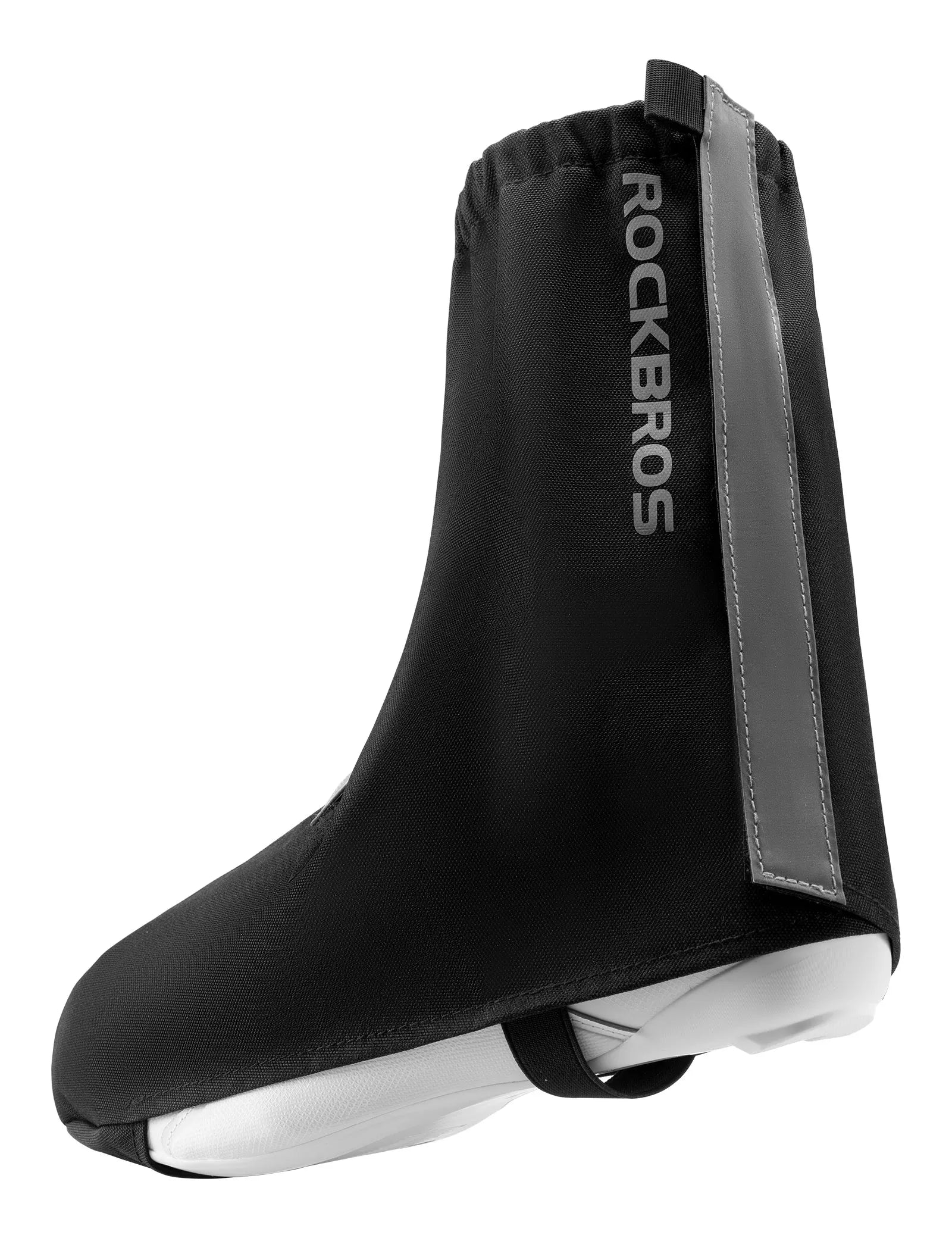 ROCKBROS waterproof cycling shoe covers for rain, snow, and wind protection
#Color_Black
