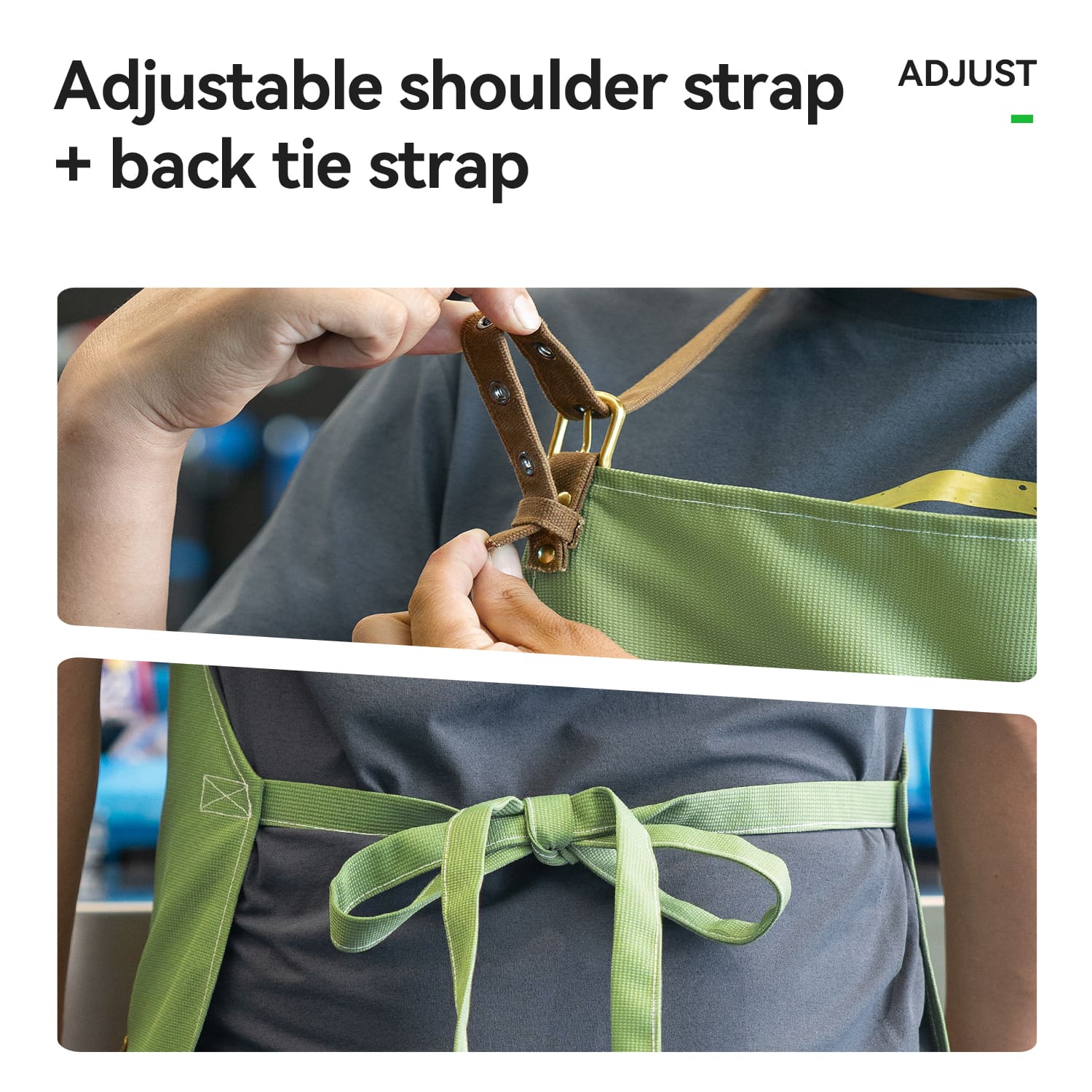 ROCKBROS waterproof work apron with multi-pocket storage for bicycle repair workshop
