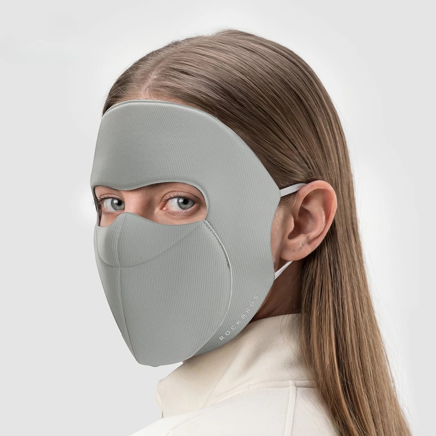 ROCKBROS Windproof Cycling Full Face Mask with Warm Breathable Fabric for Cold-Weather Outdoor Riding