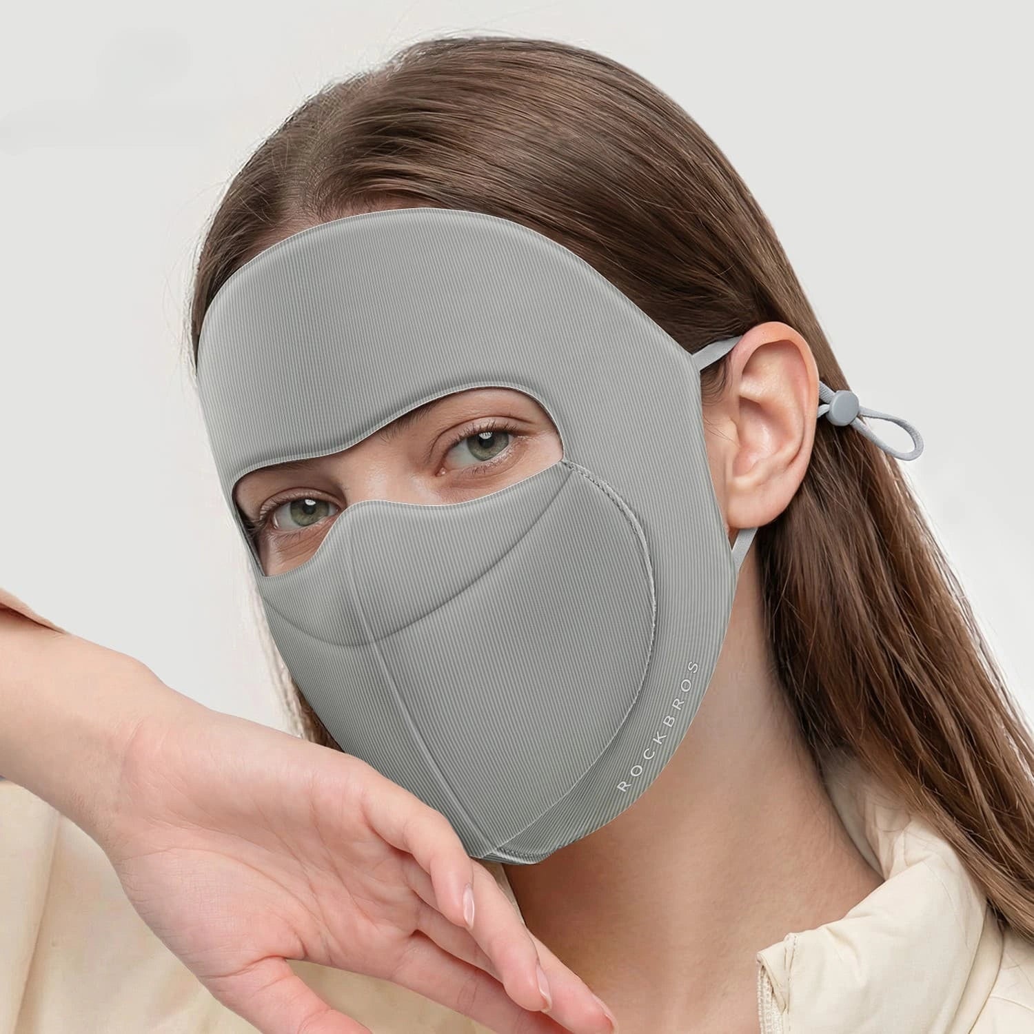 ROCKBROS Windproof Cycling Full Face Mask with Warm Breathable Fabric for Cold-Weather Outdoor Riding
