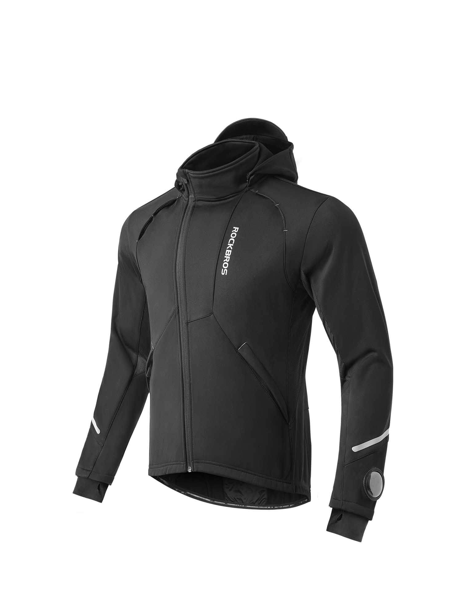 ROCKBROS Unisex Windproof Thermal Cycling Jacket for cold weather cycling, breathable and warm riding jacket