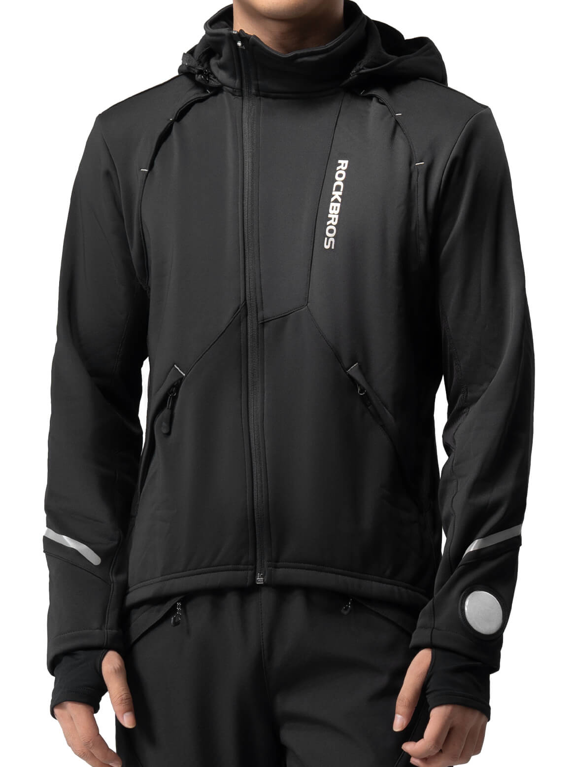 ROCKBROS Unisex Windproof Thermal Cycling Jacket for cold weather cycling, breathable and warm riding jacket