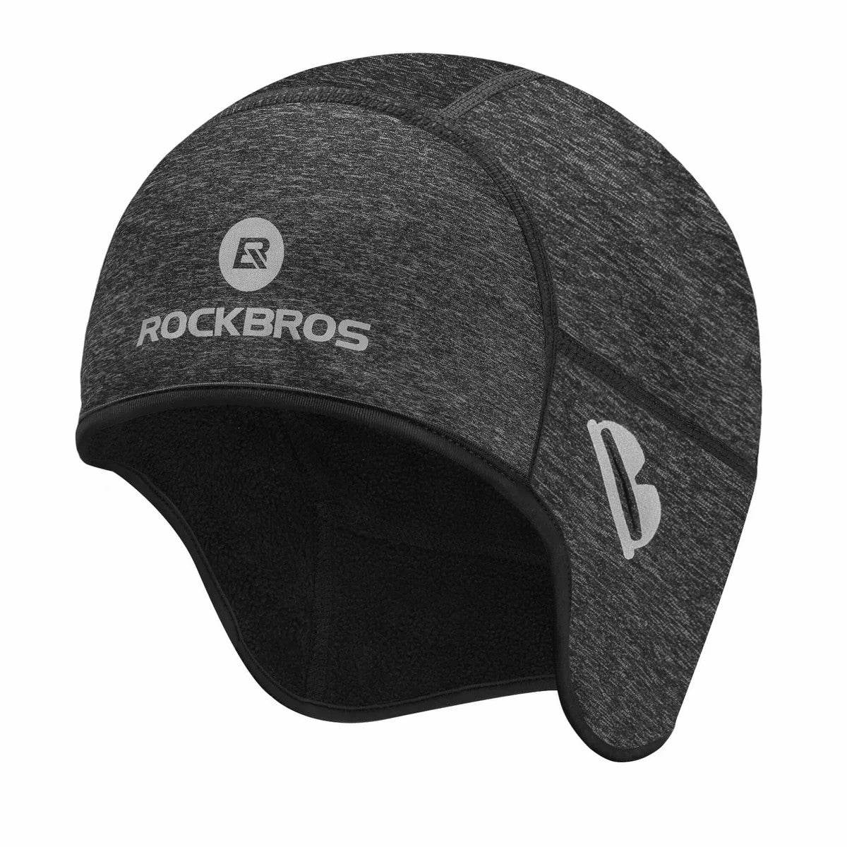 ROCKBROS Winter Cycling Skull Cap Helmet Liner with Thermal Fleece and Glasses Holes for Cold Weather Riding
#Color_Gray