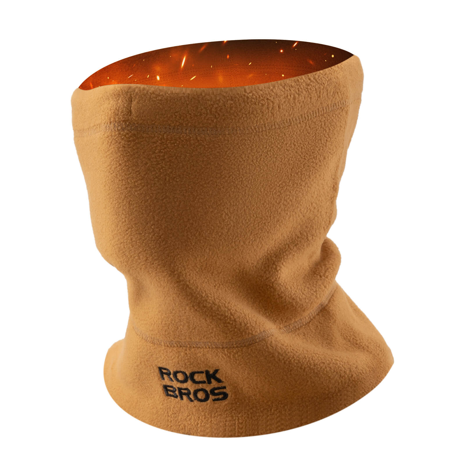 ROCKBROS Winter Neck Gaiter Fleece Hat and Face Mask for Skiing and Cycling
#Color_Brown