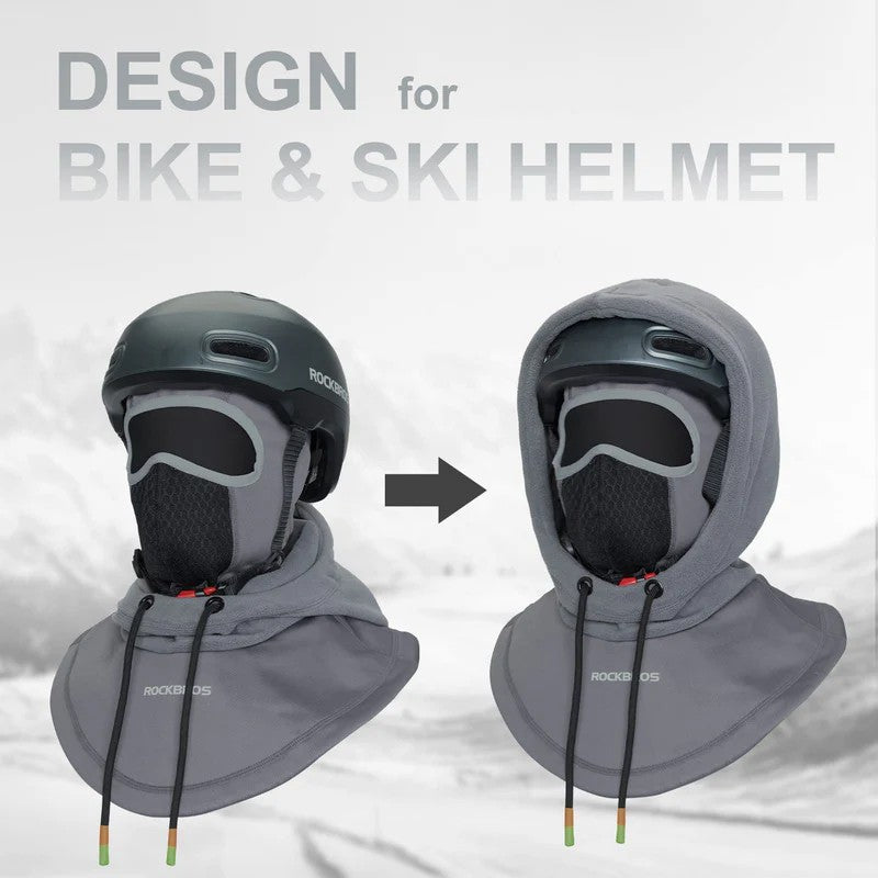 ROCKBROS Winter Thermal Balaclava - Ski Mask for Snowboarding, Cycling, and Outdoor Sports
#Color_Gray