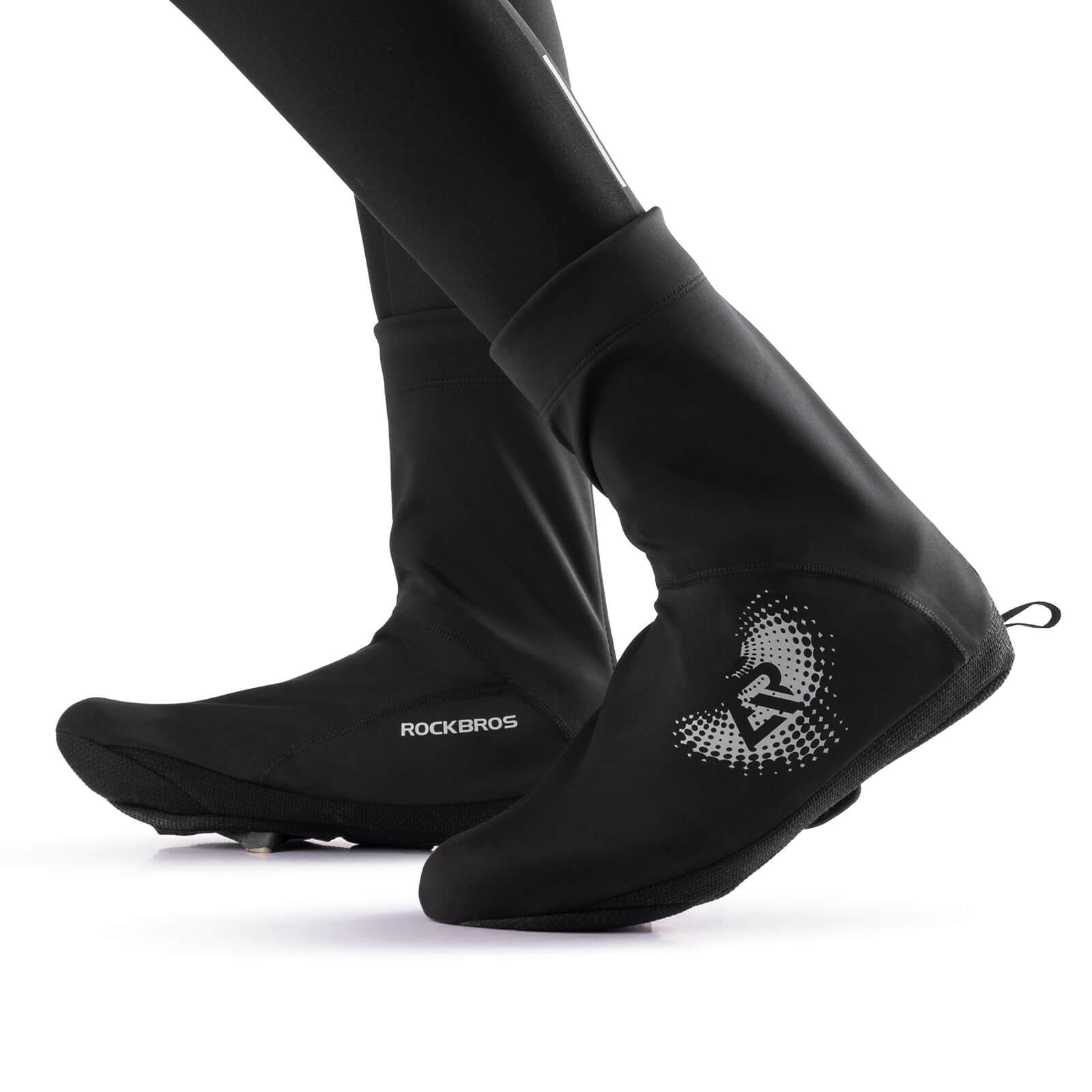 ROCKBROS winter thermal cycling shoe covers, windproof, water-resistant, durable shoe covers for outdoor biking