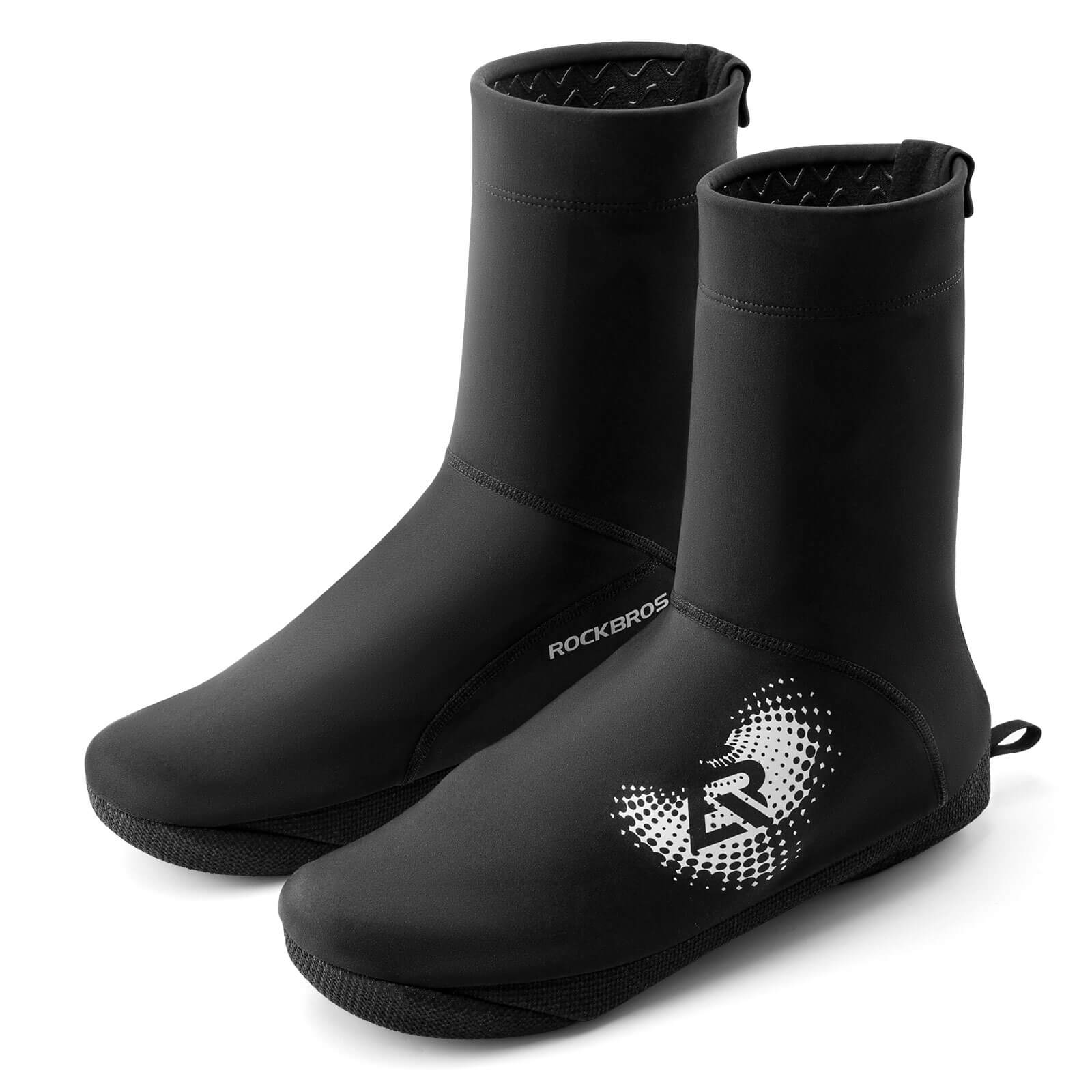 ROCKBROS winter thermal cycling shoe covers, windproof, water-resistant, durable shoe covers for outdoor biking