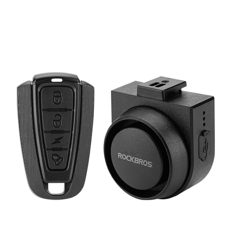 ROCKBROS wireless bike horn with anti-theft alarm for secure cycling