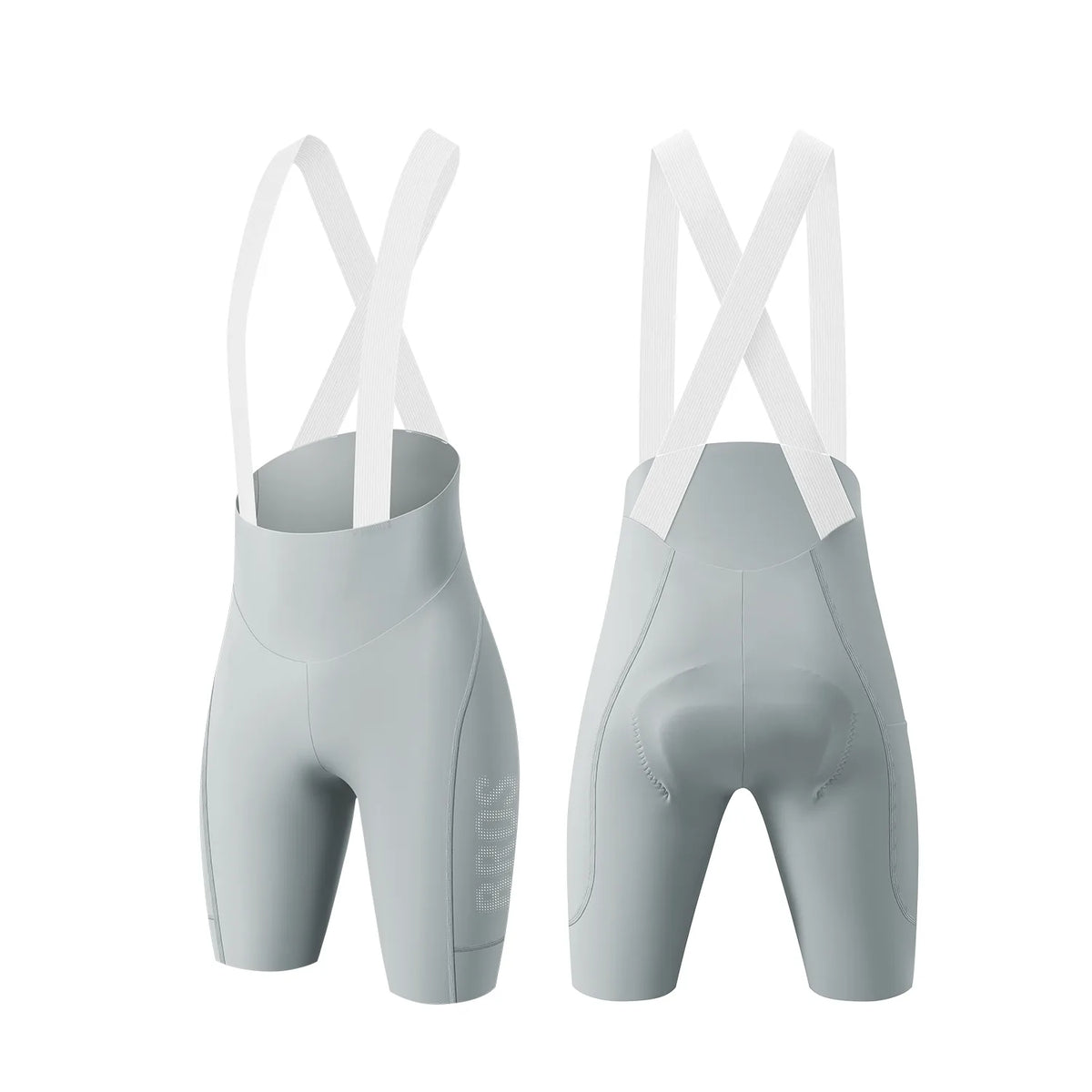 ROCKBROS women’s cycling bib shorts with floating 3D-printed chamois and side pocket
#Color_Gray