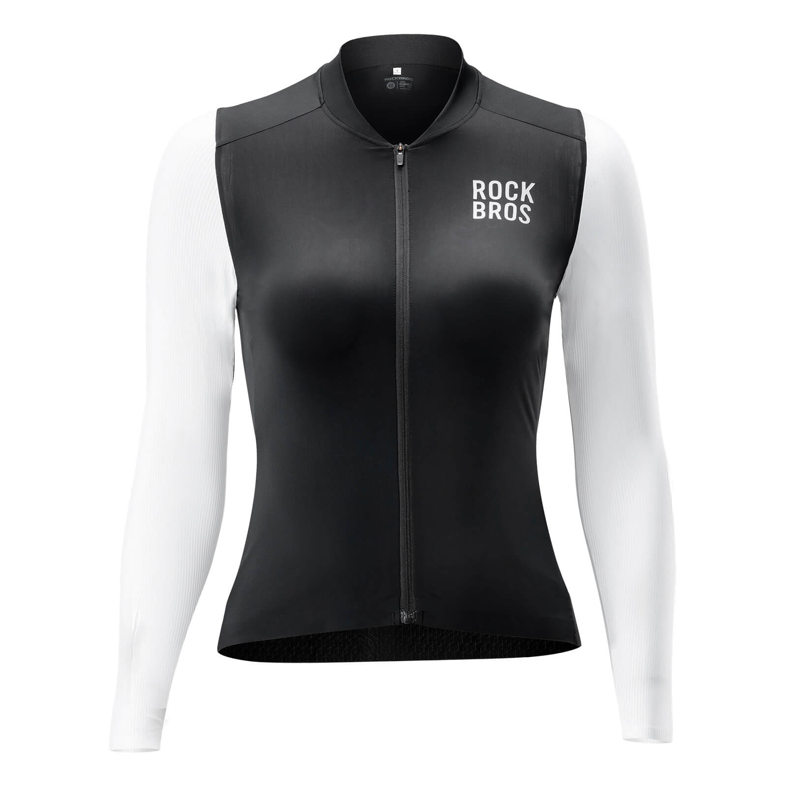 ROCKBROS women's breathable long-sleeve cycling jersey
#Color_Black