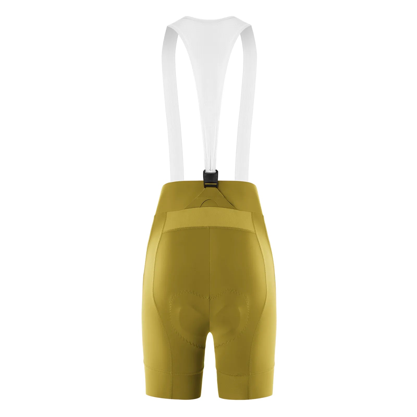 ROCKBROS women’s magnetic Clasp bib cycling shorts with high waist, padded design, and breathable quick-dry fabric
#Color_Yellow