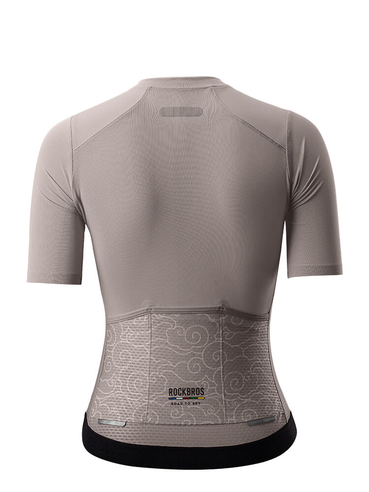 ROCKBROS women's quick-drying short-sleeve cycling jersey for road biking
#Color_Dark Gray