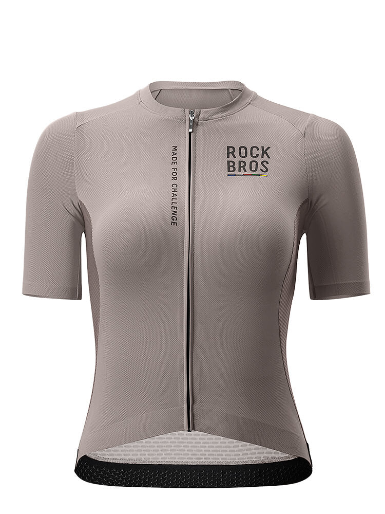 ROCKBROS women's quick-drying short-sleeve cycling jersey for road biking
#Color_Dark Gray