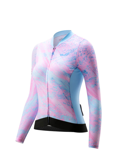 ROCKBROS Women's Sakura Mirage Long-Sleeve Cycling Jersey – Breathable
