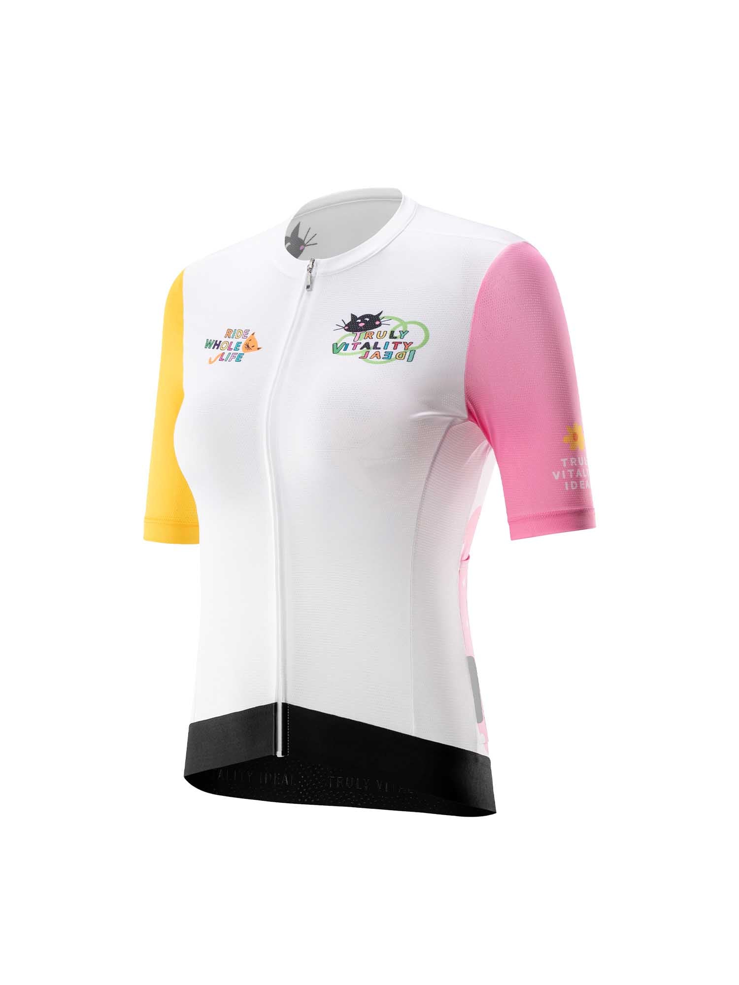 Women’s ROCKBROS Vibrant Vacation short-sleeve cycling jersey in TVI fit