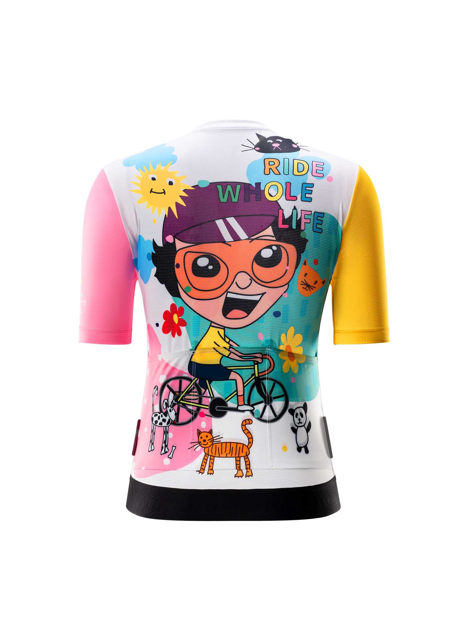 Women’s ROCKBROS Vibrant Vacation short-sleeve cycling jersey in TVI fit