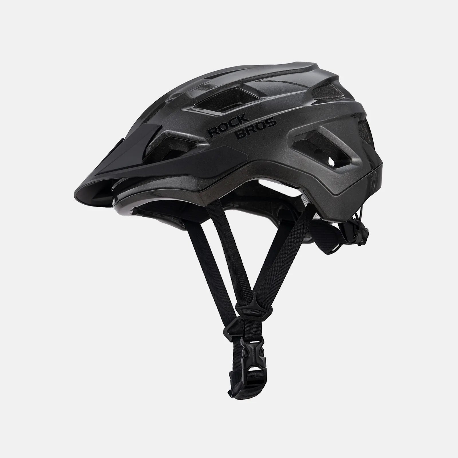 ROCKBROS Youth Cycling Helmet in Titanium for Road, Mountain, and E-Bike Riding
#Color_Titanium