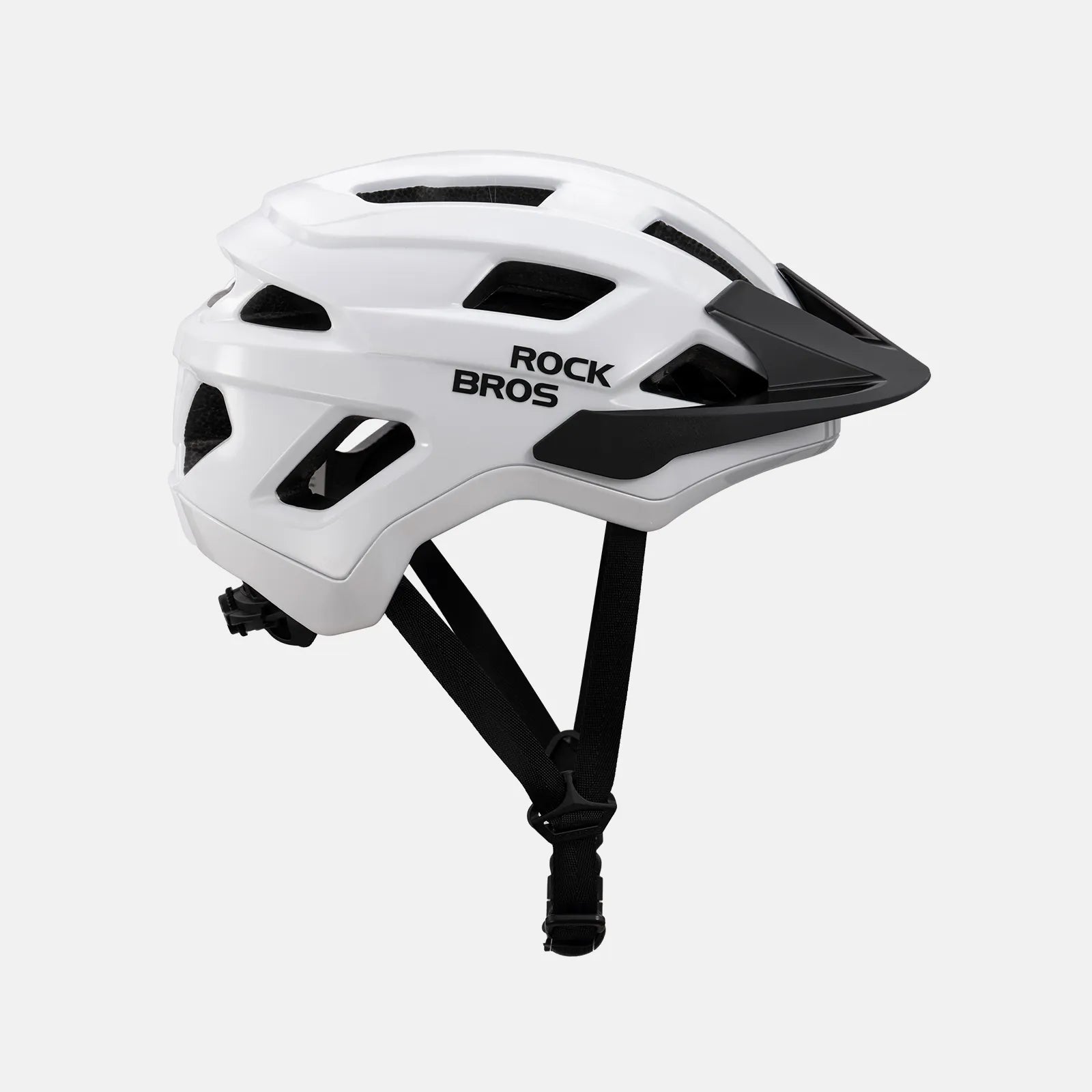 ROCKBROS Youth Cycling Helmet in White for Road, Mountain, and E-Bike Riding
#Color_White
