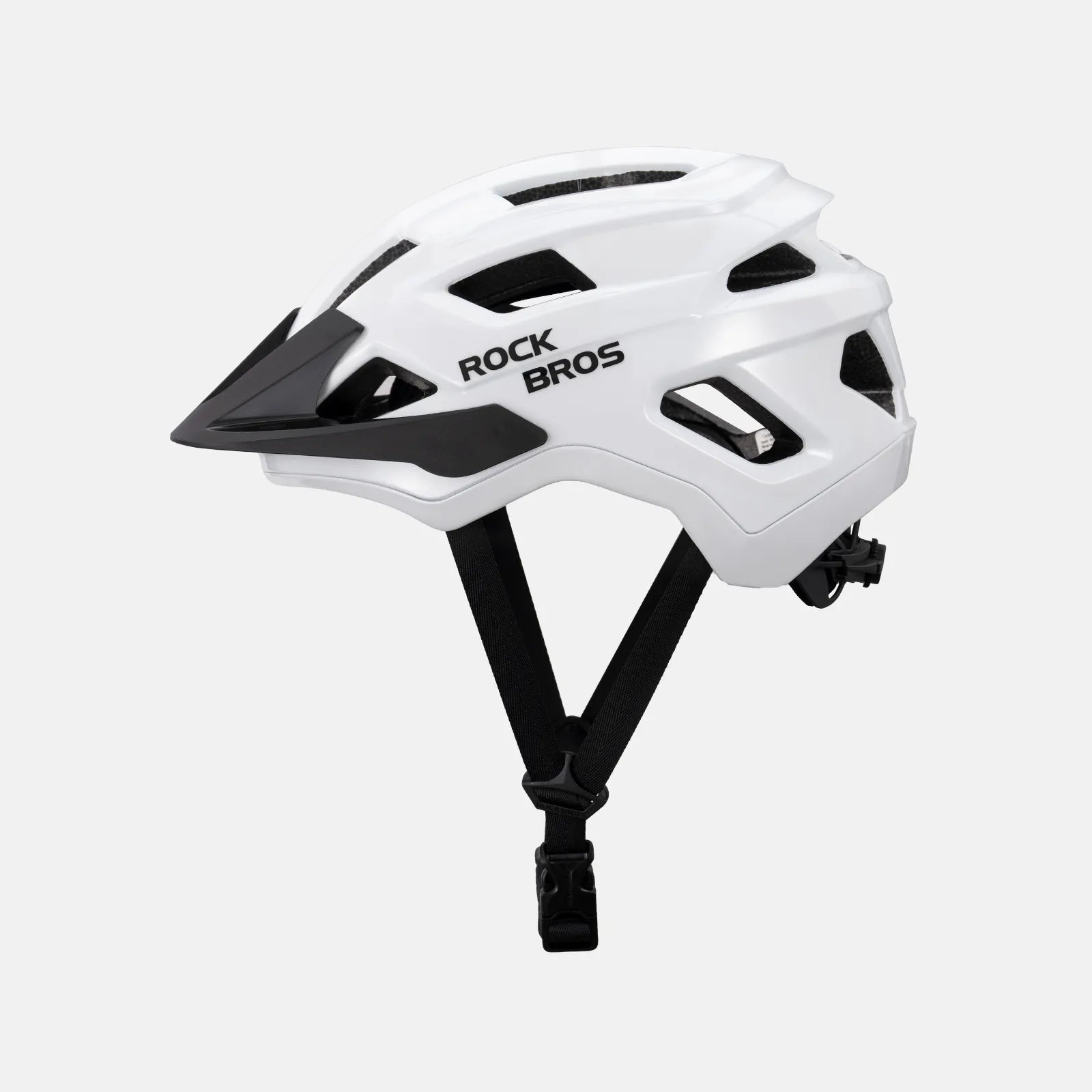 ROCKBROS Youth Cycling Helmet in White for Road, Mountain, and E-Bike Riding
#Color_White