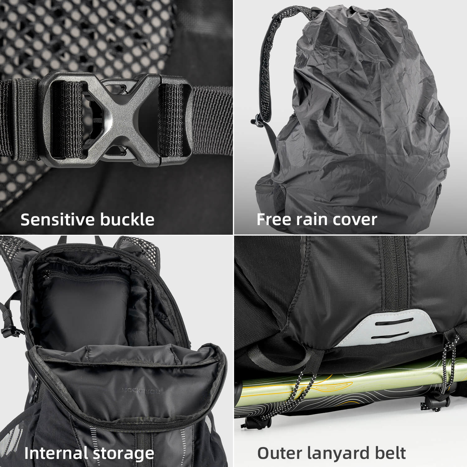 ROCKBROS lightweight hydration backpack for outdoor sports