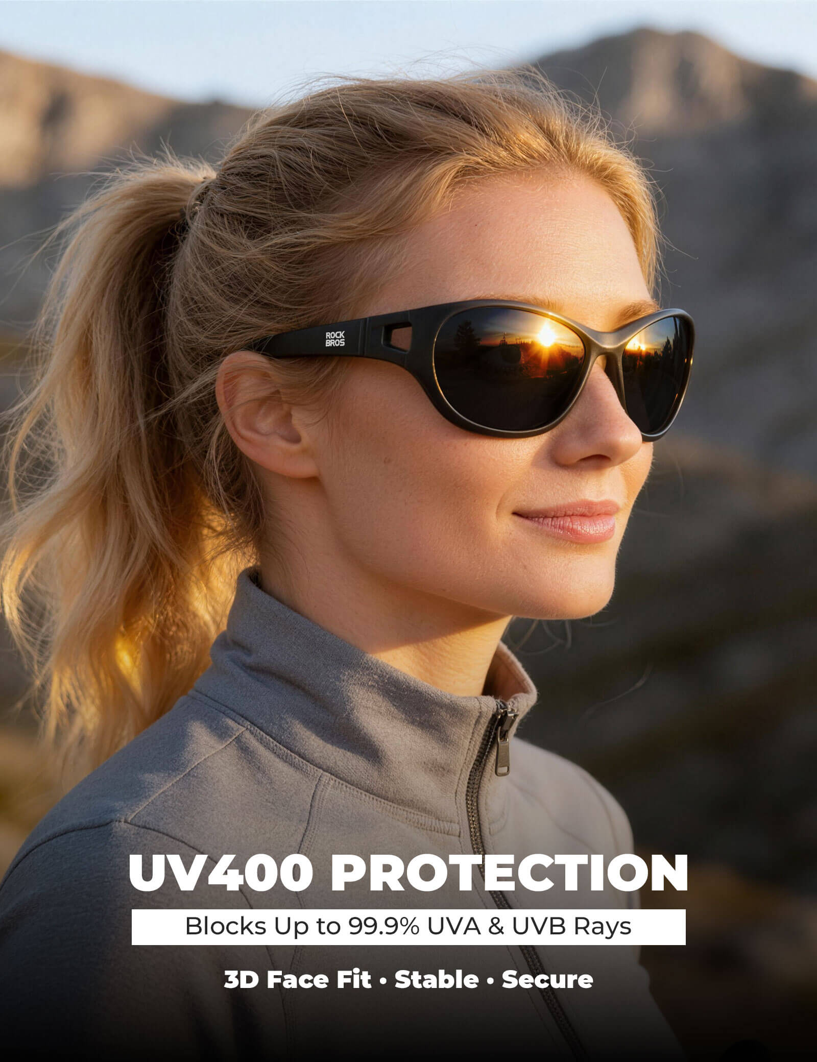 ROCKBROS SP394 outdoor polarized sunglasses with UV400 protection for cycling and outdoor activities
#Color_Dark blue