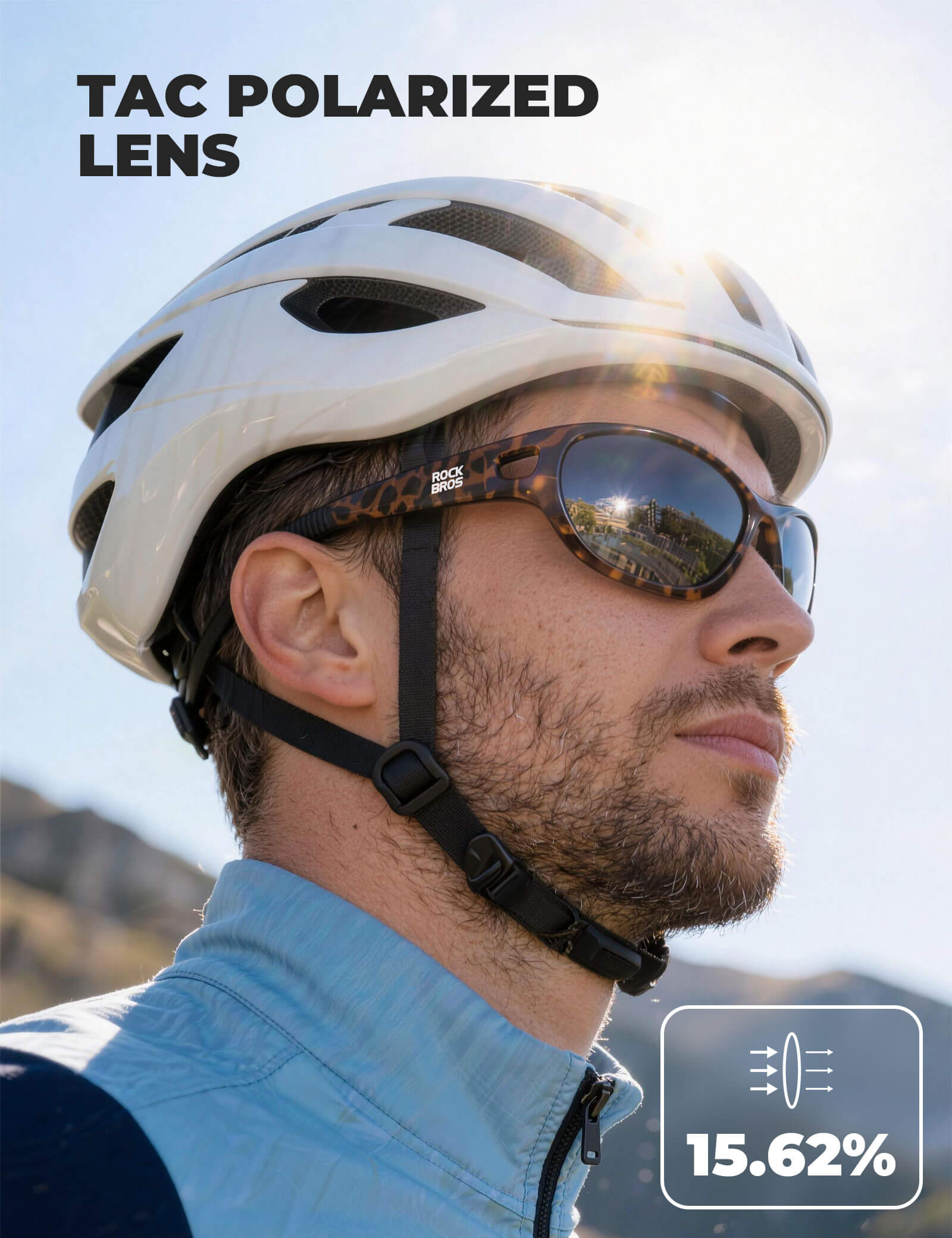 ROCKBROS SP394 outdoor polarized sunglasses with UV400 protection for cycling and outdoor activities
#Color_Tortoiseshell