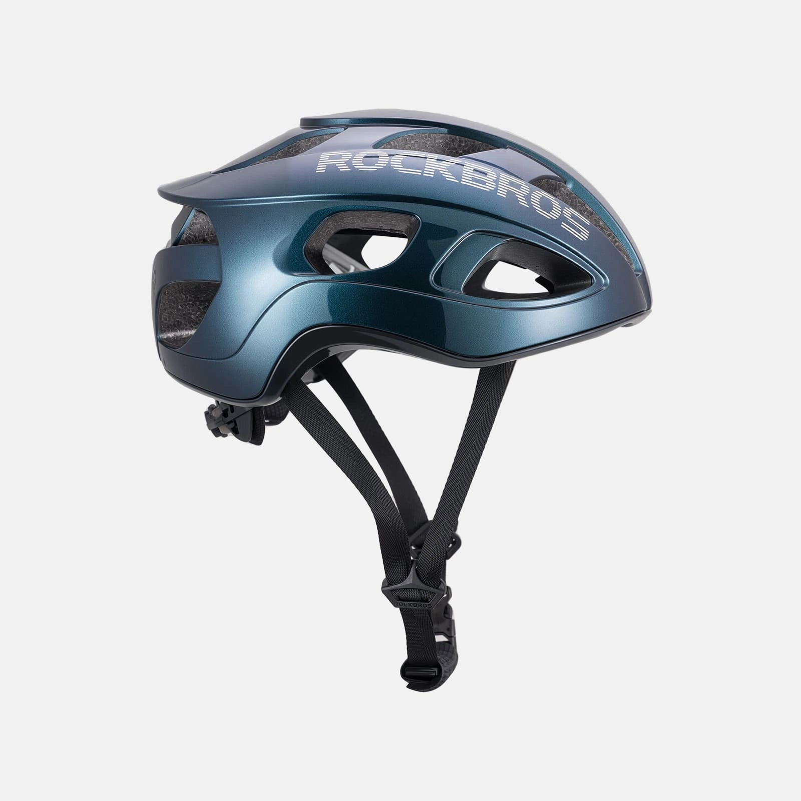 Ultralight 240g cycling helmet with 20-vent cooling and in-mold PC+EPS protection by ROCKBROS
#Color_Chameleon Blue