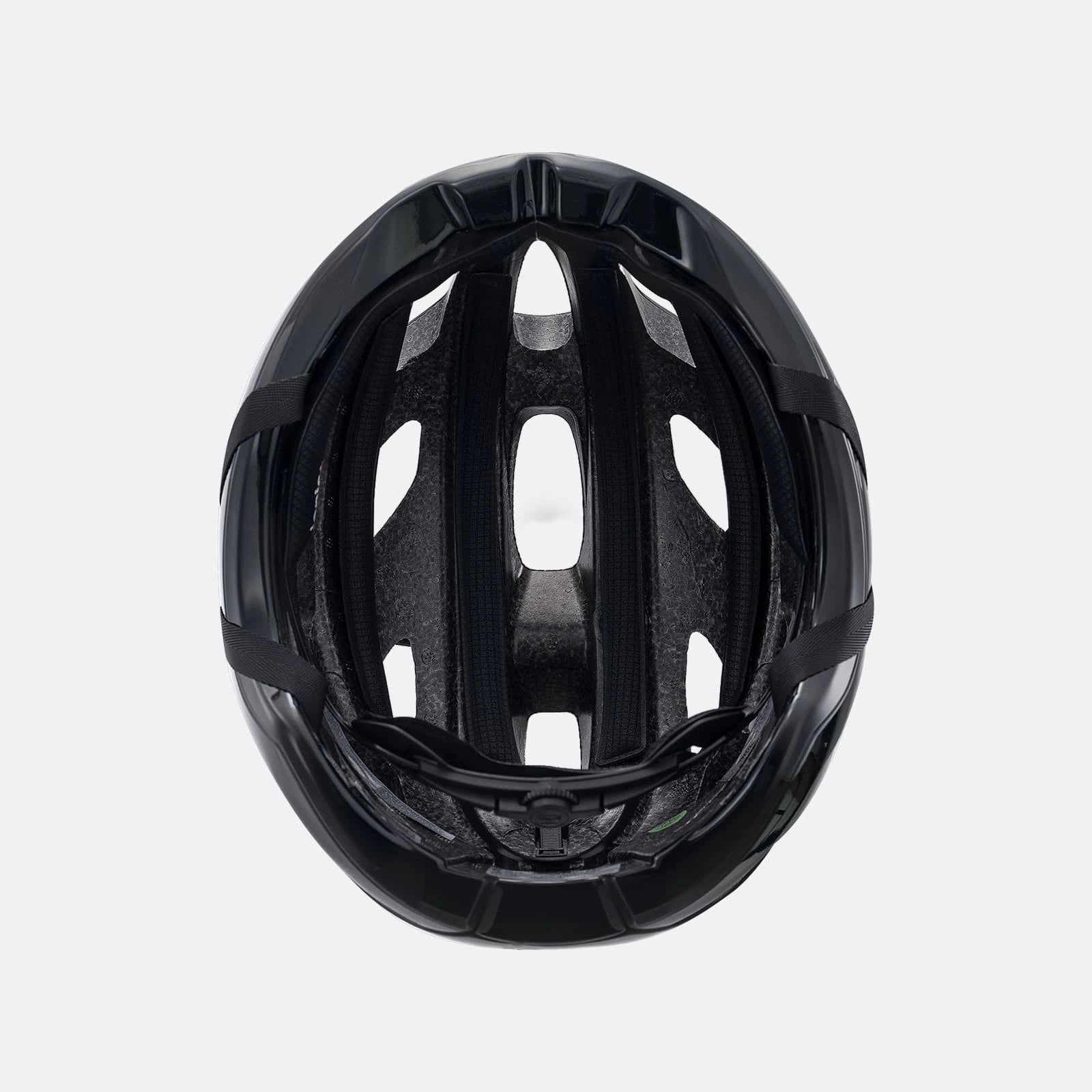 Ultralight 240g cycling helmet with 20-vent cooling and in-mold PC+EPS protection by ROCKBROS
#Color_Glossy Black